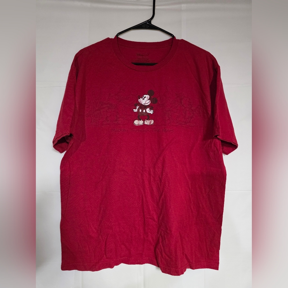 Disney Red Mickey Mouse Men's Shirt